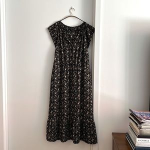 J. Crew floral print midi dress